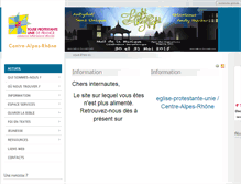 Tablet Screenshot of eglise-protestante-unie-car.org
